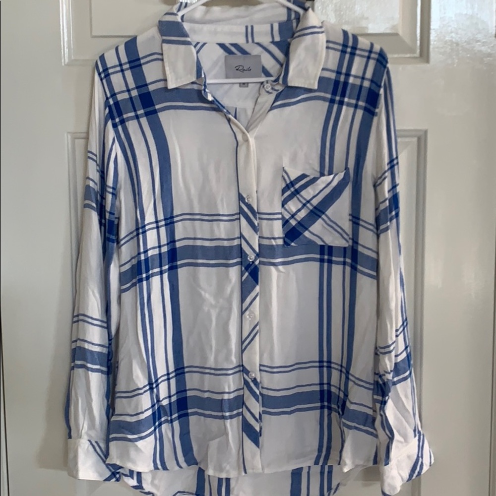 Rails Blue & White Long Sleeve